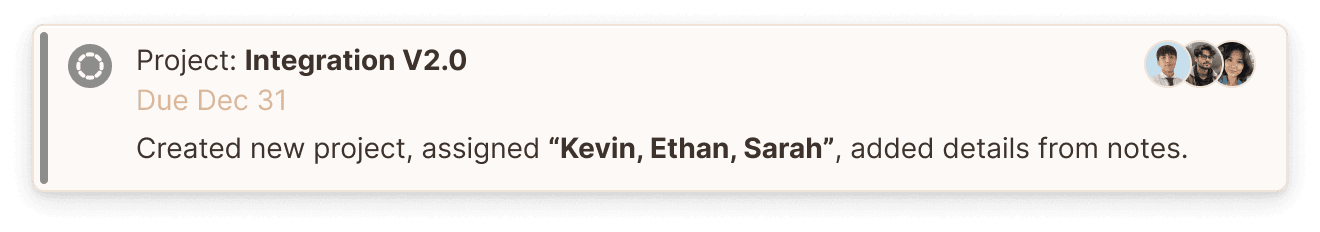 Project Notification